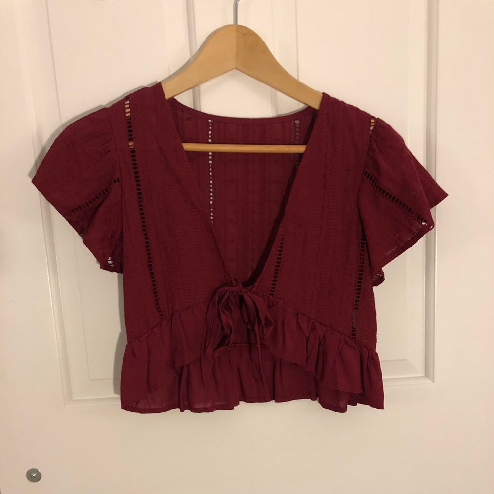 Red Crop Top